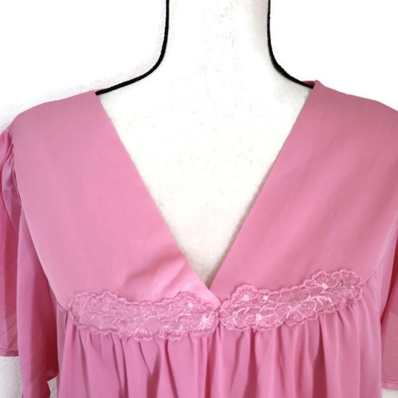 Vintage Beautiful Fundamentals Feminine Cottagecore Nightgown Size Plus Size 1X - Picture 2 of 4